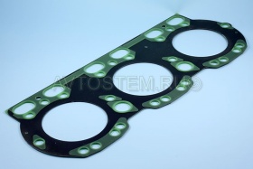 Изображение прокладка гбц ямз 236 н/о металлическая+силикон зеленый (общая) "птп" от Автостем
