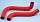 превью патрубки радиатора для а/м газель дв. 4216 евро 4 (к-т 2шт) красный силикон "птп" от Автостем 