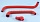 превью патрубки рхх змз 405 (к-т 3шт) красный силикон "птп" от Автостем 