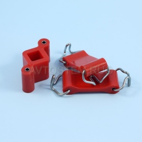 Изображение подушка (крепления) глушителя ваз 2101-07 (к-т 3шт) красный полиуретан "пик" от Автостем