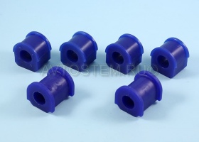 Изображение втулки стабилизатора ваз 2123 (к-т 6шт) синий полиуретан "пик" от Автостем