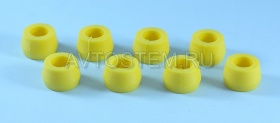 Изображение втулки заднего амортизатора ваз 2101-07 (к-т 8шт) желтый полиуретан 2101-2906231-10 от Автостем